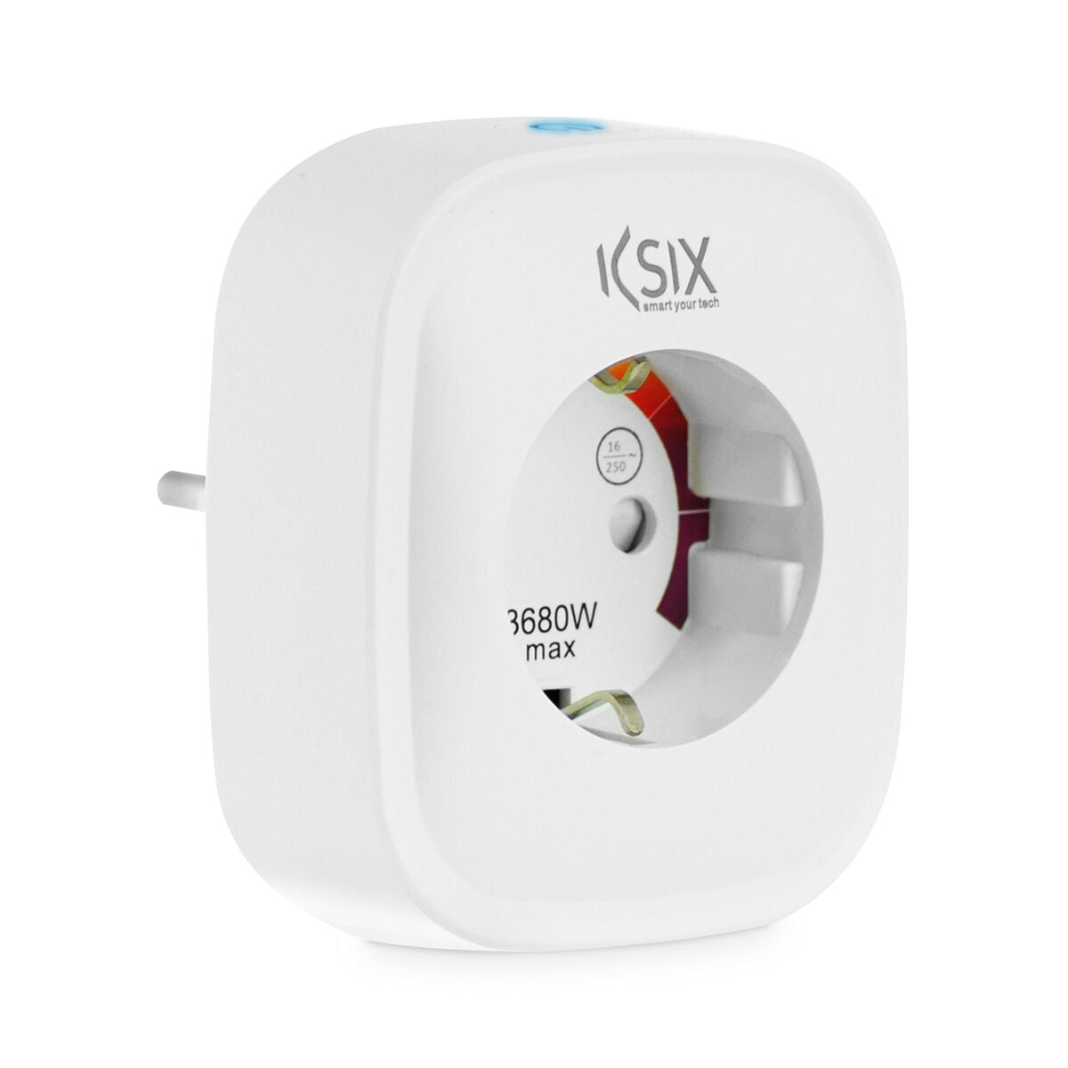 Smart Plug KSIX Smart Energy Slim WIFI 250V White-0